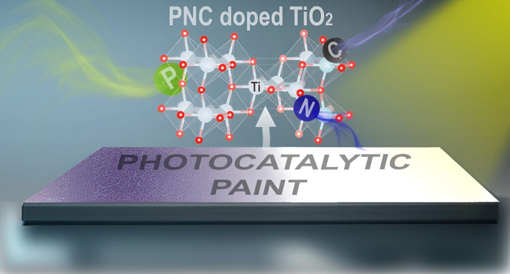 Catalysis breakthrough yields self-cleaning wall paint that breaks down air pollutants when exposed to sunlight