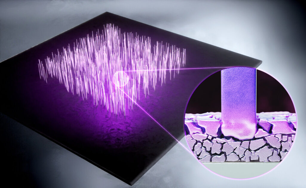 Atomic diffusion technique could lead to mass production of metal nanowires