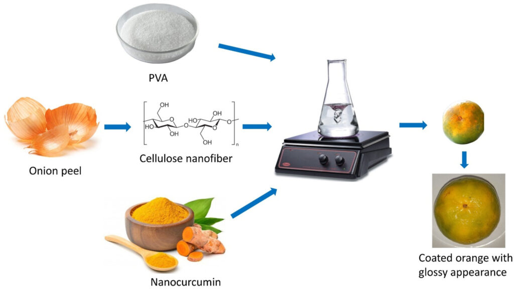 Sustainable nanofiber coating can extend fruit shelf life